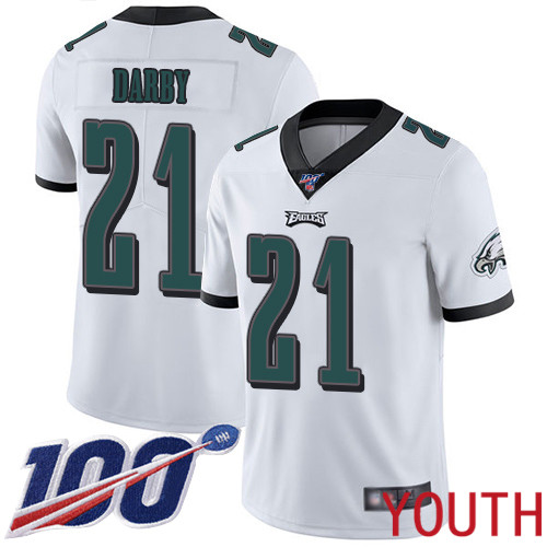 Youth Philadelphia Eagles 21 Ronald Darby White Vapor Untouchable NFL Jersey Limited Player Season